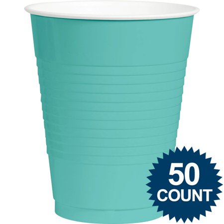 UPC 013051267261 product image for Robins Egg Blue Plastic 16oz. Cups (50 Pack) - Party Supplies | upcitemdb.com