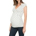 thumbnail image 4 of zttd women's comfy short sleeve nursing dot print top for breastfeeding blouse, 4 of 9
