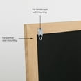 thumbnail image 3 of M&T Displays Slide-In Wood Frame with Double Sided Chalkboard for Ad Frame for Restaurant, Store, Office, Wedding, Party, Event, Home (Natural Wood, 11.70x15.50), 3 of 6
