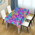 thumbnail image 4 of Yayeee Tablecloths 60" x 120" Rectangle Wrinkle Resistant Party Table Cover, Vibrant Geometric Pattern, 4 of 8
