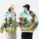 thumbnail image 4 of Fotbe Cartoon Mushroom House Chaqueta con Protección Solar UPF 50+ para Hombre y Mujer, Camisa con Capucha y Bolsillos-XX-Large, 4 of 7