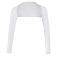 thumbnail image 4 of Milaget 3pcs Islamic Ladies Ramadan Solid Shoulder Open Cropped Full Arm Cover Shrug, 4 of 9
