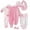 Pink, variant on URMAGIC 8PCS Newborn Girl Boy Clothes 0-3 Months Baby Outfits Pants Gifts Layette Set