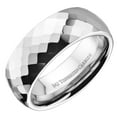 thumbnail image 2 of Metals Jewelry 8mm Honeycomb Ring With Diamond Shaped Pattern Tungsten Carbide Wedding Band Size 12, 2 of 6
