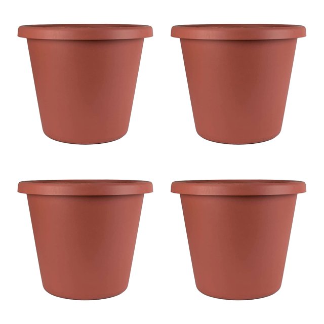 The HC Companies 14 In Plastic Indoor Outdoor Classic Planter (4 Pack)