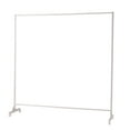 thumbnail image 4 of Don't Look at Me - Expandable Privacy Room Divider - White Frame with Slate Gray Cotton Fabric, 4 of 4