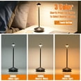 thumbnail image 4 of Aluminiumdimbar LED-bordslampa, IP54-skydd, inomhus-/utomhusanvändning, Pluggladdningsbas, H29cm, EU-kontakt - Corten-, 4 of 5