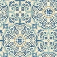 thumbnail image 1 of Blue Florentine Tile Peel & Stick Wallpaper, 1 of 1