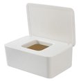 thumbnail image 2 of Dustproof Tissue Storage Box Case Wet Wipes Dispenser Holder with Lid for Home Office Desk, 2 of 6