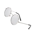 thumbnail image 3 of Langgg Hommes Femmes Lunettes de Soleil Rondes à Monture Métallique Cercle Lentille en Résine Protection UV Lunettes Unisexes Femmes Hommes Lunettes de Soleil, 3 of 9