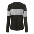 thumbnail image 7 of Towmus Womens Sweaters Trendy Color Block Tops Long Sleeve Shirts Fall Outfits Early Fall Fashion 2025 Winter Clothing, Grey, L, 7 of 7