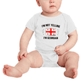 thumbnail image 2 of I'm Not Yelling, I'm Georgian Baby Romper Bodysuit For Boy Girl (White, 18-24 Months), 2 of 5