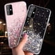 thumbnail image 2 of Funda de teléfono con purpurina de lujo para Samsung Galaxy A10, A31, A51, A71, A70, A50, S10, S20, S21, S9, S8 Plus, S10 E, suave funda de silicona transparente, 2 of 4