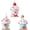 3pcs House, variant on UYWZQ-5pcs Set Macaron Color Christmas Decorations Picks, Pastel Woolen Candy Cane Christmas Tree Curly Picks, Christmas Tree Topper Decorations Home Vase Holiday Party Ornaments