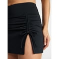 thumbnail image 4 of Time and Tru Women's and Women's Plus Size Ribbed Swim Skirt, Sizes XS-3X, 4 of 5