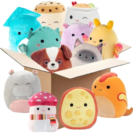 Squishmallows Mystery 10-Inch 3-Squish 2026 Value Pack - Get Three Large Plushes for Less - Collectible Soft & Squishy Stuffed Animal Toy - Gift Set for Kids Girls & Boys