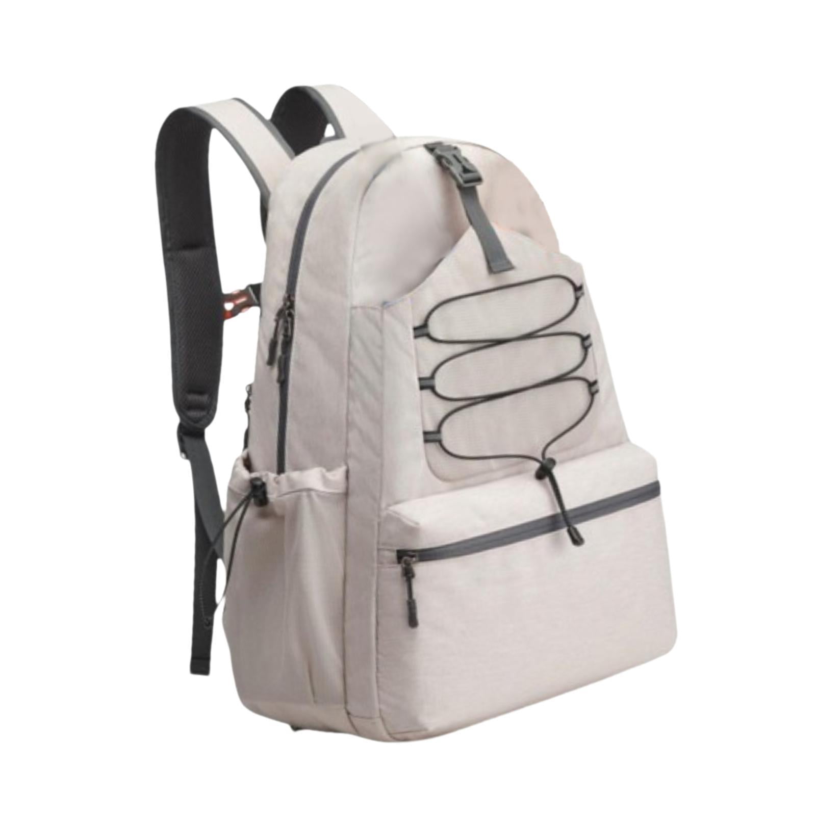 Baoblaze Tennis Bag Adjustable Strap Lightweight Large Capacity Pickleball Racket Bag Beige