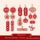 thumbnail image 2 of Chinese New Year Decoration Lion Dance Hanging Tag Chinese Lunar New Year Hanging Decoration,C, 2 of 5