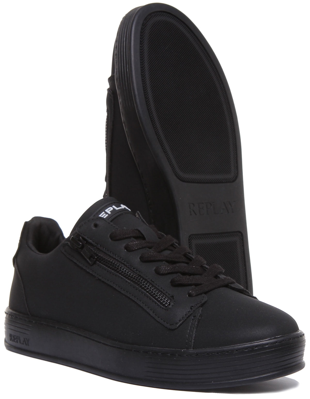 Replay Men's Williamson Sneaker, 820 Navy Black, 12