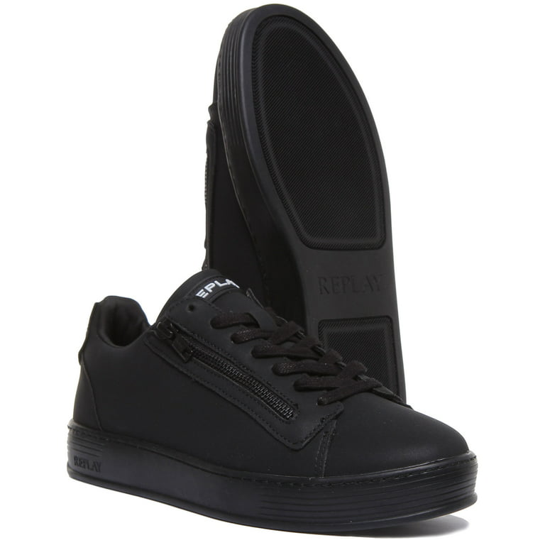  Replay Men's Sneaker, White Black 062, 10.5