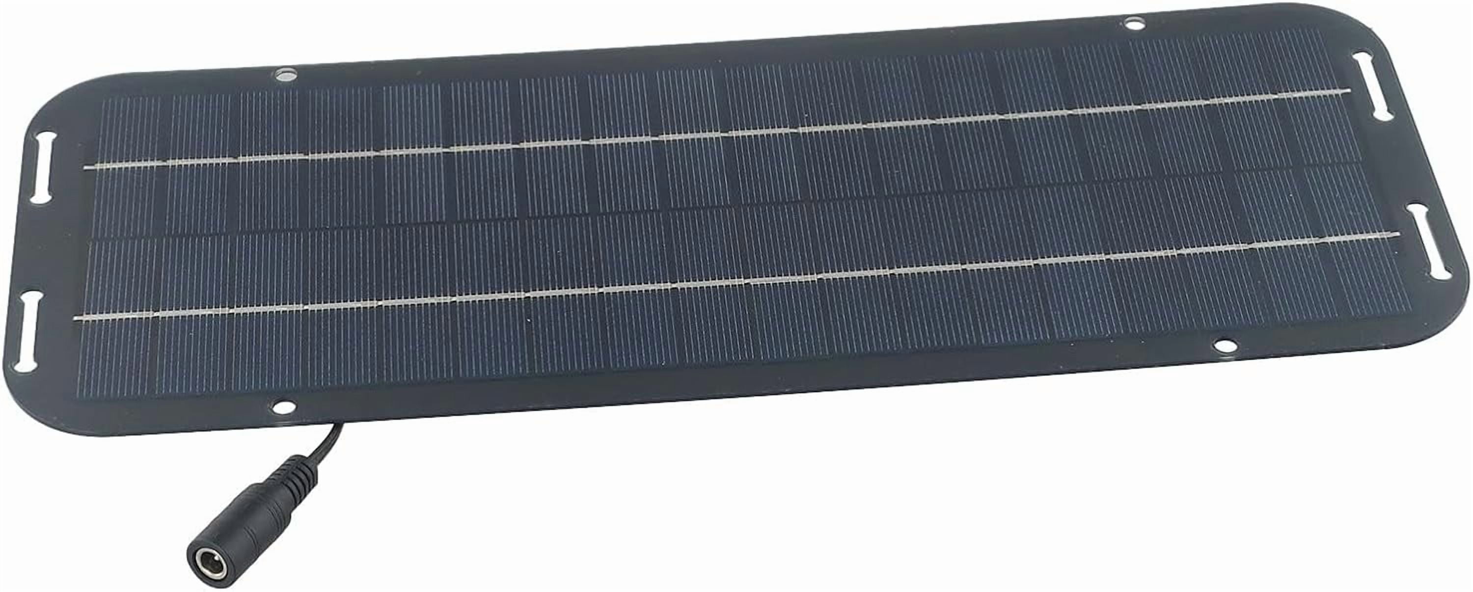 60W 12V Solar Panel Trickle Battery Charger, Monocrystalline with IP65 Rating for Car, Boat, RV Power Maintenance(1Set, B)