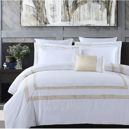 Luxury Hotel Collection 3 Piece Cotton White Duvet Covers King This On Opens A Dialog That Displays Additional Images For Product With The Option To Zoom In Or Out