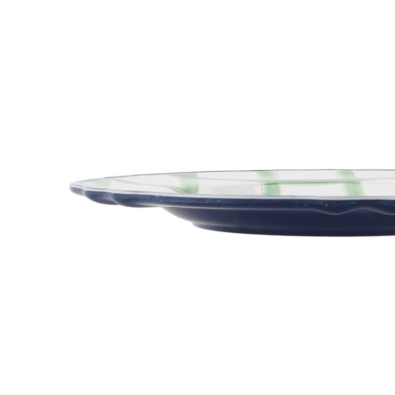 Beautiful 4-Piece 9-Inch Bamboo Melamine Sardine Salad Plate Set