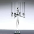 thumbnail image 4 of Efavormart 35.5" Tall Handcrafted 4 Arm Crystal Glass Tabletop Candelabra Baroque Taper Votive Candle Holder Centerpieces - PREMIUM, 4 of 11