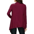 thumbnail image 4 of Made by Johnny Women's Off-Duty Open Front Cardigan S WINE, 4 of 6