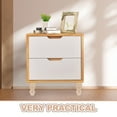 thumbnail image 3 of Phenofice 2pcs Couch Legs Wooden Beige Square Replacement Legs for Table and Cabinet, 3 of 6
