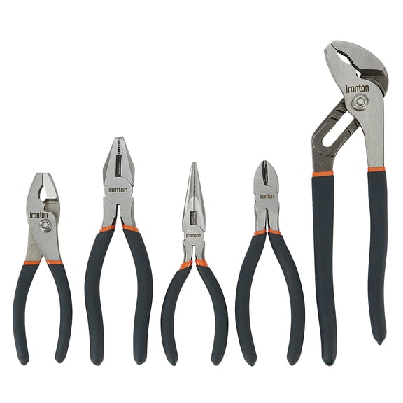 Ironton Combination Pliers Set, 5-Pc.