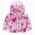 thumbnail image 2 of zuwimk Girls Rain Jacket Toddler Jacket Kids Raincoat Coat Hooded Long Sleeve Outerwear Children Clothing Jacket(5-6 Years,Black), 2 of 4