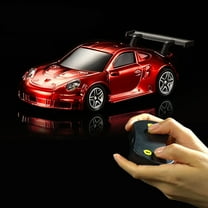 Qonioi Mini RC Car 2.4G Remote Control, Gold Plated Five-Way Racing Vehicle, Toy Car Model, Pocket Racer, Stunt Car