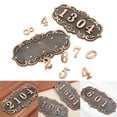 thumbnail image 3 of Old Antique Copper House Number Plastic Door Plate Custom Sign Door Number Sticker for Hotel Apartment Villa Door Plate, 3 of 10