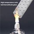 thumbnail image 3 of Yuarrent Dispensador de bomba de salsa de vidrio, transparente, reutilizable, lavable, de boca ancha, accesorios para botellas de cocina Organizadores de utensilios de cocina 300ml, 3 of 6