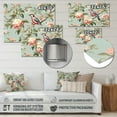 thumbnail image 4 of Designart "Chinoiserie Featuring Birds and Peonies XII" Peonies Metal Wall Art, 4 of 5
