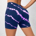 thumbnail image 4 of uublik Bike Shorts With Pockets Women Butt Lifter Tie Dye Super Soft Bike Shorts Plus Size Purple, 4 of 5