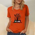 thumbnail image 2 of Dadaria Chemise Orange pour Femmes Manches Courtes T-Shirt Col Rond Été Chandail Blouses 2TG, 2 of 5