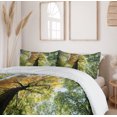 thumbnail image 6 of Ambesonne Tree Duvet Cover Sets, Forest Autumn Growth Eco, 2-Queen, Dark Brown Pale Green, 6 of 7