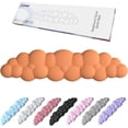 thumbnail image 1 of LAICAIW Cloud Shape Gel Memory Foam Set Keyboard Wrist Rest Pad, Mouse Wrist Cushion Support for Office, Computer, Laptop, Mac, Comfortable, Light Weight for Easy Typing Pain Relief (Orange Large), 1 of 7