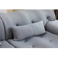 thumbnail image 3 of Oversized Couches and Sofas, 90" Modern Minimalist Style Couch, Upholstered Sleeper Sofa, Pure Foam and Spring Structure, Comfy Couch for Living Room, Bedroom, Salon,  Installation-free (Light Grey), 3 of 10