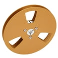 thumbnail image 1 of Open Reel Takeup Reel, Universal 1/4 5 Inch Empty Reel Low Noise Aluminum Alloy 3 Hole  For Reel To Reel Tape Player, 1 of 8