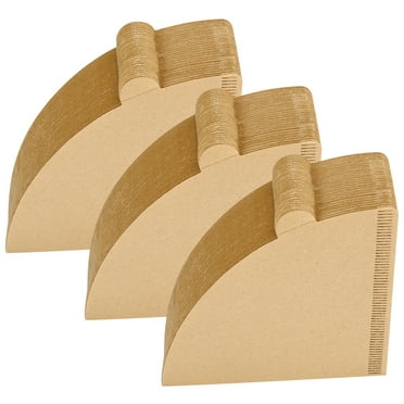 AOWOO 300 Count Coffee Filter, Disposable Unbleached Natural Paper Filters 2-4 Cup, Size 02 Cone Filters, 2 Cone Coffee Filters for Pour Over and Drip Coffee Maker