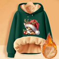 thumbnail image 2 of WILLBEST Sudadera Navideña para Mujer, Invierno, Gruesa, Cálida, Colorida, con Capucha, Tops 555 XXXXX-Grande, 2 of 3