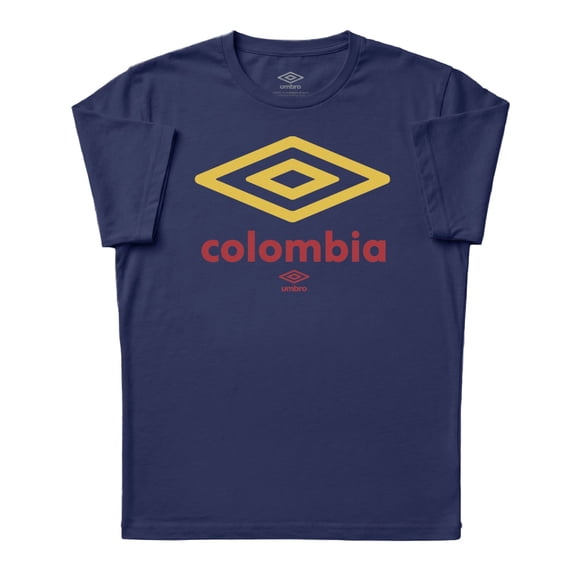Umbro Mens Colombia Diamond Logo T Shirt (Navy, S-XXXL)