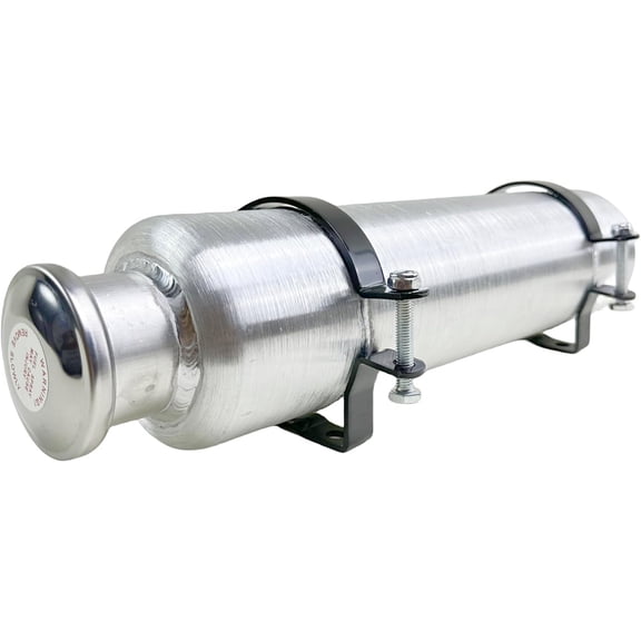 JSD 0.72 Gallons 4x15 Spun Aluminum Vertical Round Gas Tank 1/4 NPT Outlet