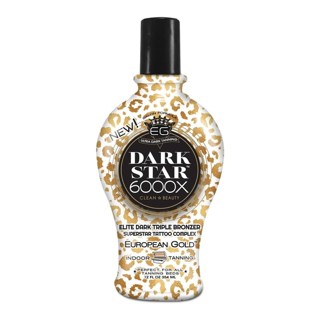 Loción bronceadora European Gold Dark Star 6000X UltraDark 355 ml