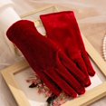 thumbnail image 2 of TINZ Velours Opera pour Mariage Robe de Soirée Style Courte Longueur Tenue Formelle Réception Banquet Fête Gants Élégants Mitaines Gants de Ski Mitaines Hommes, 2 of 6