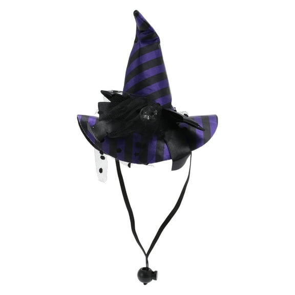 Unique Bargains 1 Pc Cute Pet Holiday Headdress for Halloween 5.12"x5.91" Purple