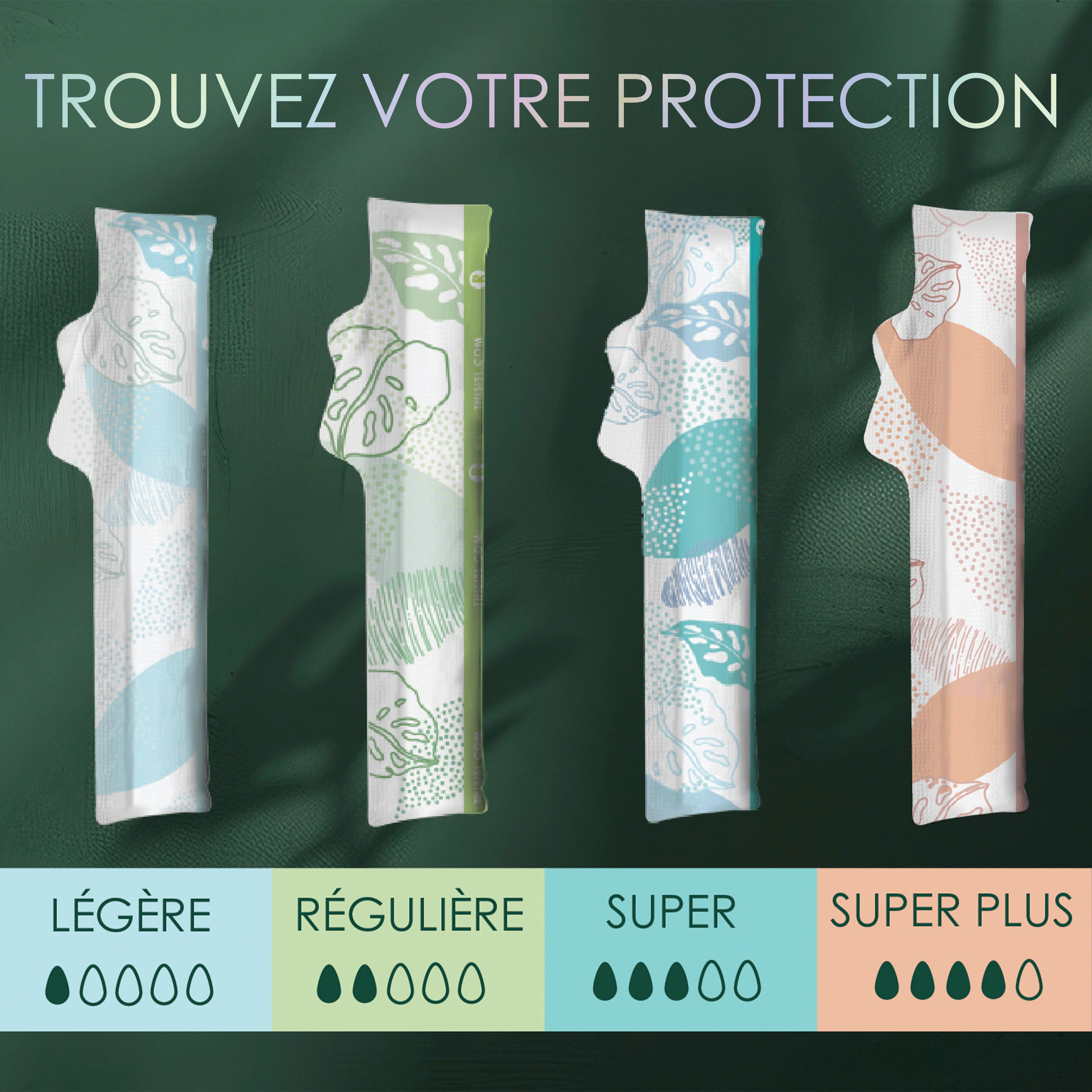 L. Cotton Tampons Super Absorbency, Free from Chlorine Bleaching, Pesticides, Fragrances, or Dyes, 30CT